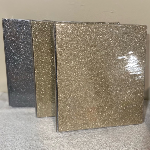 Divoga® Glitter 3-Ring Binder, 1" 1/2 in Round Rings, 3pk - Picture 1 of 8